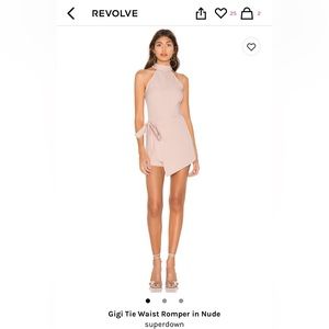 (revolve) Superdown tie waist romper